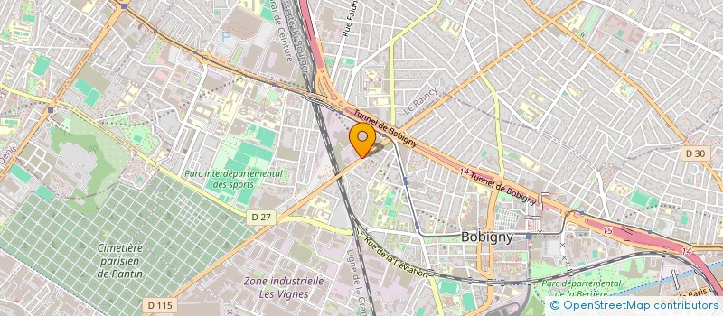 localisation de l'entreprise GIMMO PALAISEAU  BOBIGNY