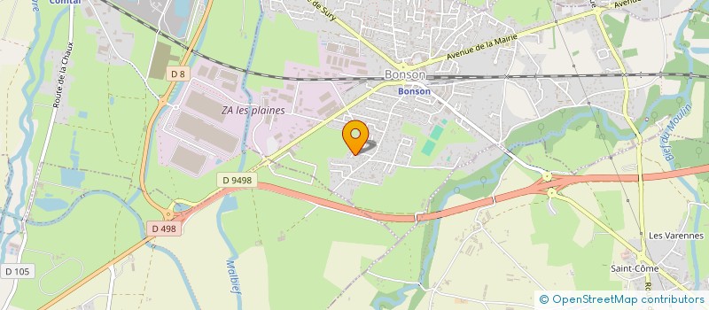 localisation de l'entreprise GIMO  BONSON