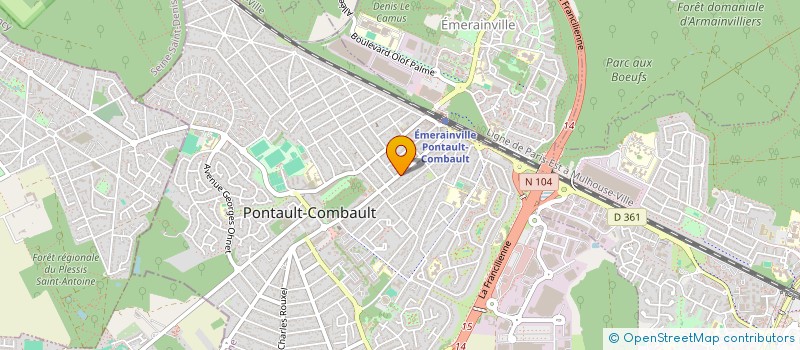 localisation de l'entreprise GIMO RESIDENCE à PONTAULT-COMBAULT
