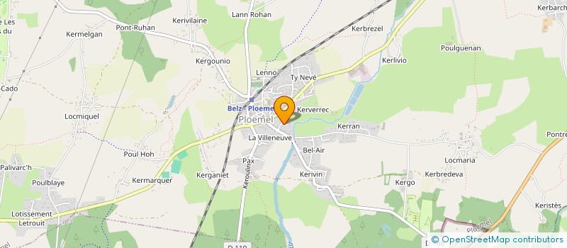 localisation de l'entreprise GIMONET  PLOEMEL