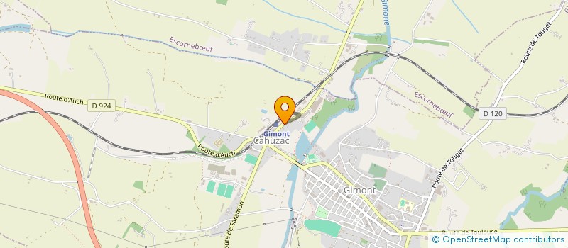 localisation de l'entreprise GIMONT ABATTAGES  GIMONT