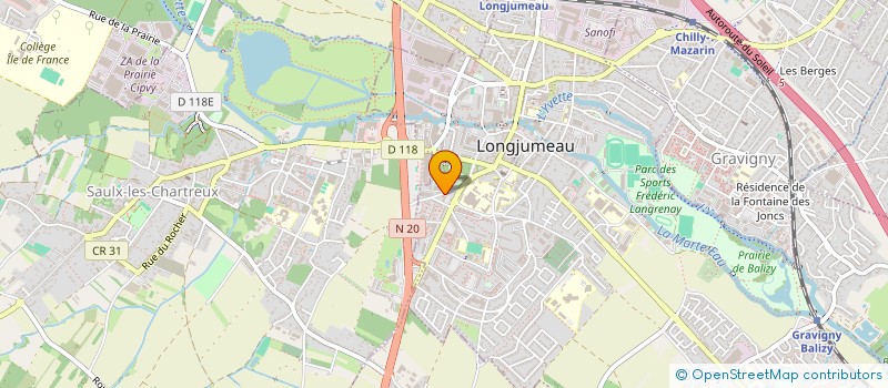 localisation de l'entreprise GIMOPHARM à LONGJUMEAU