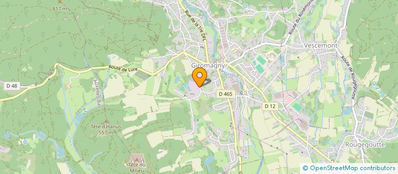 localisation de l'entreprise GIMOPLAST SA à GIROMAGNY