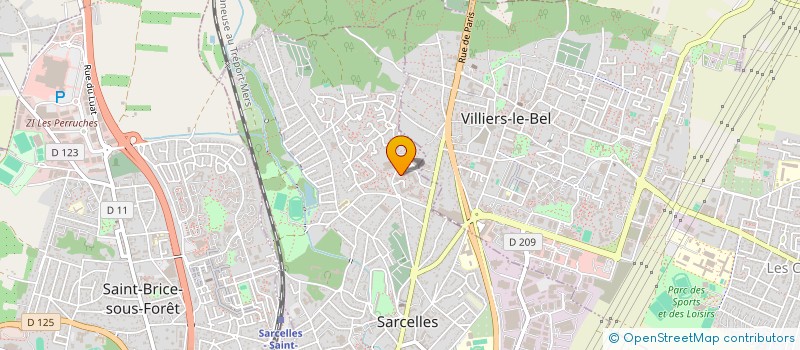 localisation de l'entreprise GIN  SARCELLES