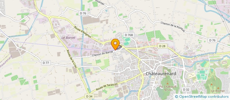 localisation de l'entreprise GIN à CHATEAURENARD