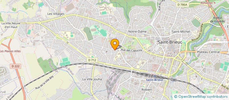 localisation de l'entreprise GIN ARMOR à SAINT-BRIEUC