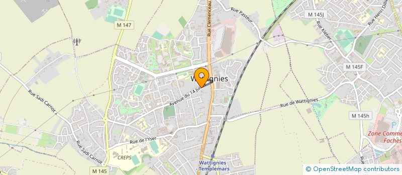 localisation de l'entreprise GIN DEV  WATTIGNIES