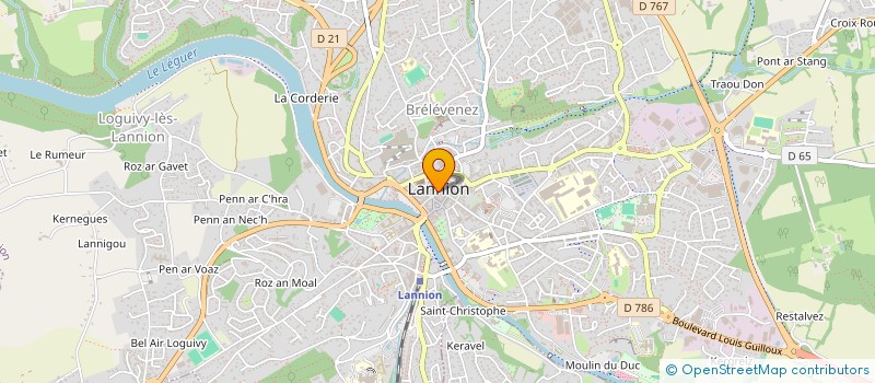 localisation de l'entreprise GINA à LANNION