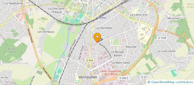 localisation de l'entreprise GINA GLOBAL LINK à DREUX