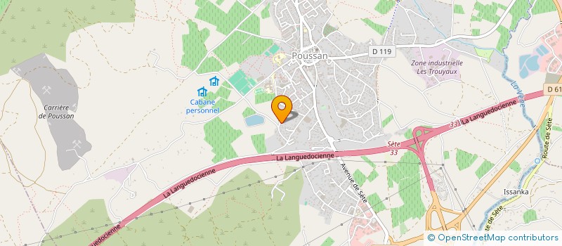 localisation de l'entreprise GINA-LANA  POUSSAN