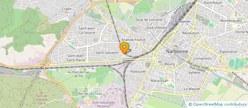 localisation de l'entreprise GINA PASION LATINA  NARBONNE