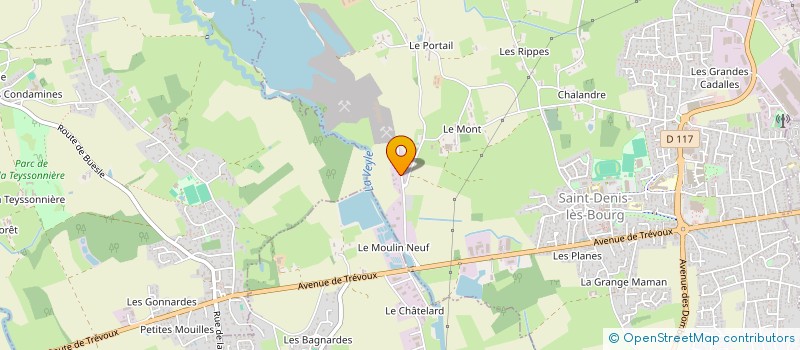 localisation de l'entreprise GINAD à SAINT-DENIS-LES-BOURG