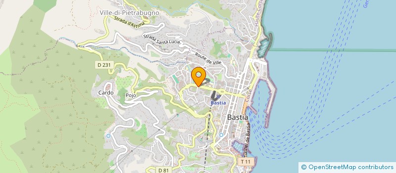 localisation de l'entreprise GINAL SERVICE à BASTIA
