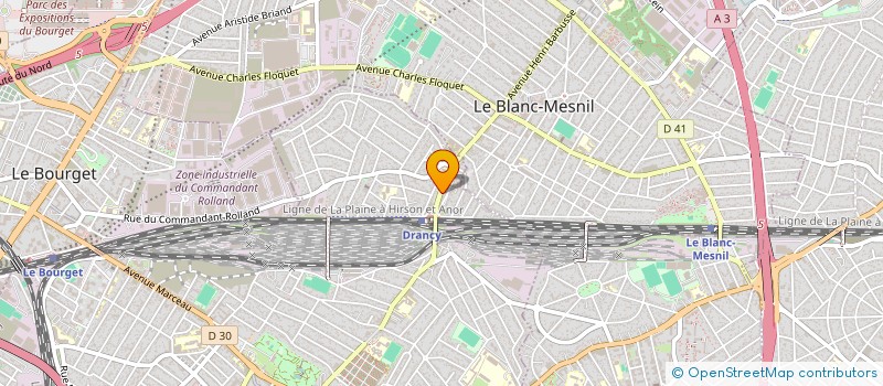 localisation de l'entreprise GINAMANISS  DRANCY