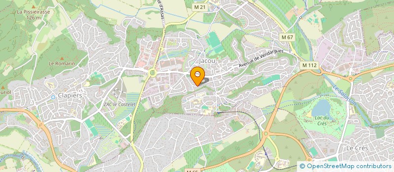 localisation de l'entreprise GINBAT à JACOU