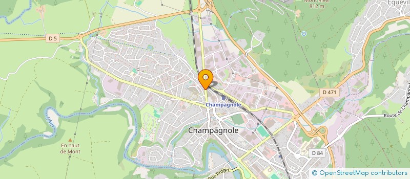 localisation de l'entreprise GINDRE à CHAMPAGNOLE