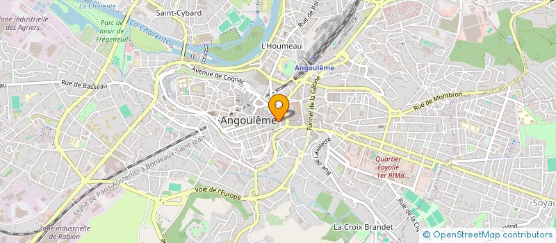 localisation de l'entreprise GINDRE C ET CASIMIR R à ANGOULEME