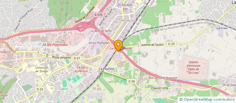 localisation de l'entreprise GINDRE-DELFORGE  LA GARDE