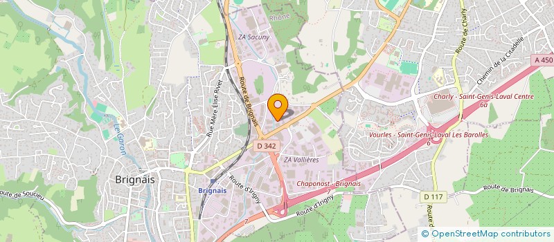 localisation de l'entreprise GINDRE ET PARTENAIRES à BRIGNAIS