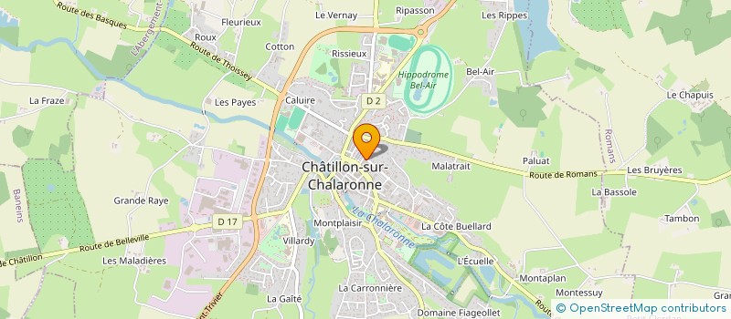 localisation de l'entreprise GINDRE FILS à CHATILLON-SUR-CHALARONNE