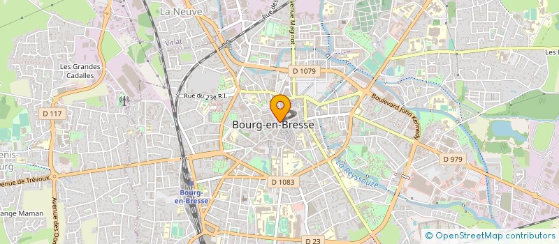 localisation de l'entreprise GINDRE OPTIQUE à BOURG-EN-BRESSE