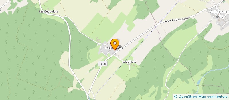 localisation de l'entreprise GINDRIMMO  LOULANS VERCHAMP