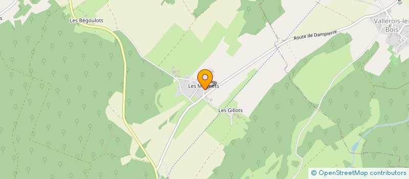 localisation de l'entreprise GINDRINVEST  LOULANS VERCHAMP