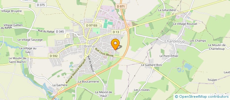 localisation de l'entreprise GINECO  BREHAL