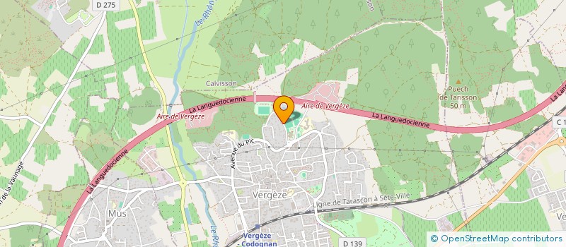 localisation de l'entreprise GINEJAC  VERGEZE