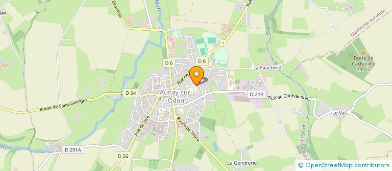 localisation de l'entreprise GINER BT à COURVAUDON