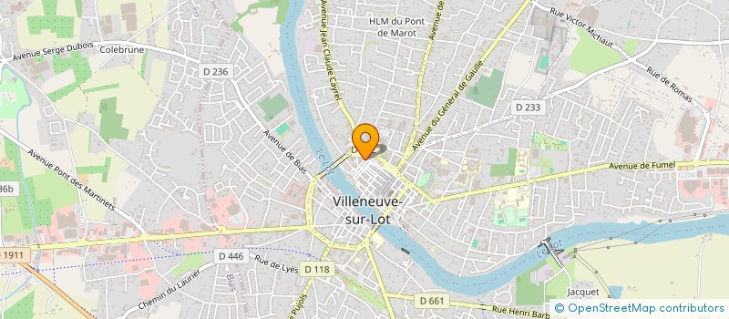 localisation de l'entreprise GINERI  VILLENEUVE-SUR-LOT