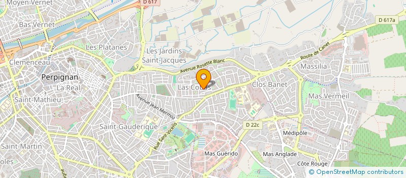 localisation de l'entreprise GINESTAC à PERPIGNAN