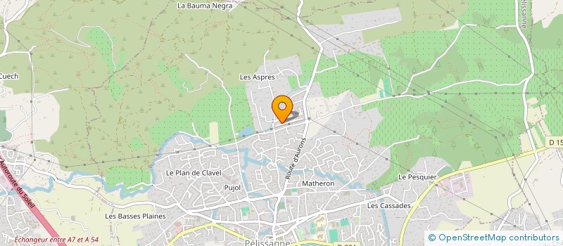 localisation de l'entreprise GINESTE - CORDIER  PELISSANNE