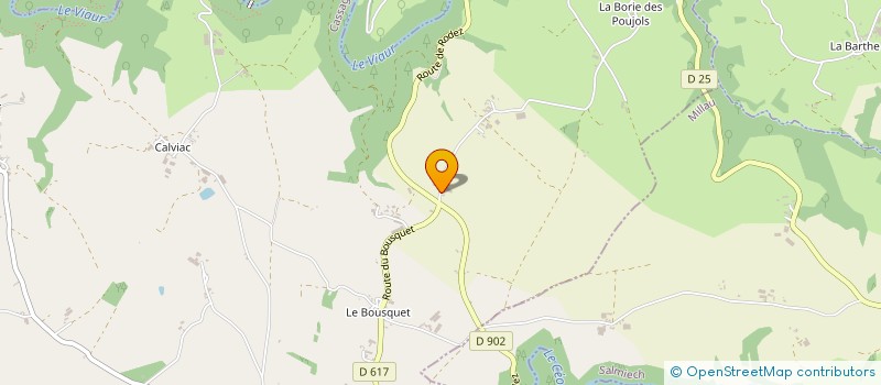 localisation de l'entreprise GINESTE GILBERT ET FRANCOISE  SALMIECH