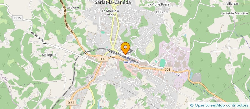 localisation de l'entreprise GINESTE-LEBRUN à SARLAT-LA-CANEDA