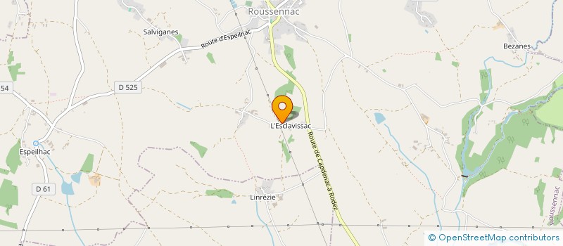 localisation de l'entreprise GINESTE MICKAEL  ROUSSENNAC