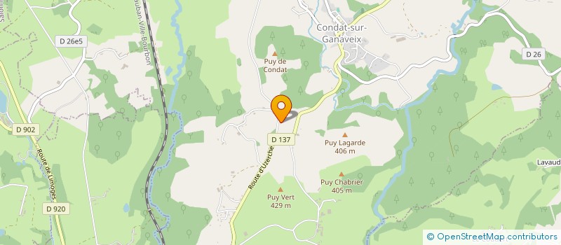 localisation de l'entreprise GINESTHO HOTELS GROUPE  CONDAT-SUR-GANAVEIX