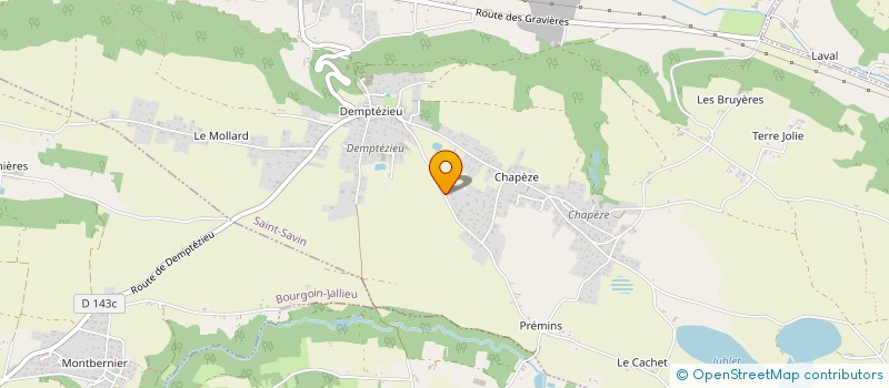 localisation de l'entreprise GINET ALEXANDRE  RUY-MONTCEAU