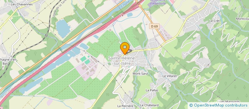 localisation de l'entreprise GINET GUILLAUME à SAINTE-HELENE-SUR-ISERE
