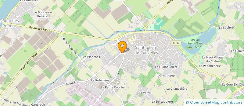 localisation de l'entreprise GINETTE  SAINT-JULIEN-DE-CONCELLES