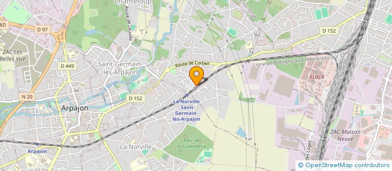 localisation de l'entreprise GINETTE CUTWOOD à SAINT-GERMAIN-LES-ARPAJON