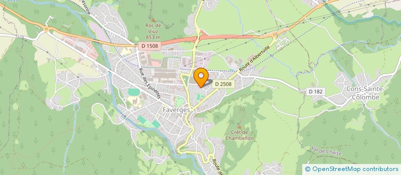 localisation de l'entreprise GINETTE EN FOLIE  FAVERGES-SEYTHENEX