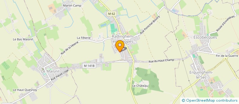 localisation de l'entreprise GINETTE ET LEON  RADINGHEM-EN-WEPPES