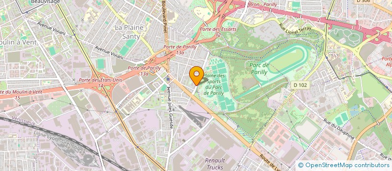 localisation de l'entreprise GINETTE LOUISE PAULETTE G.L.P.  VENISSIEUX