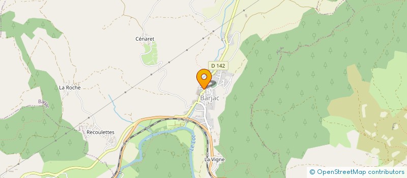 localisation de l'entreprise GINEZE AGRI COM  BARJAC