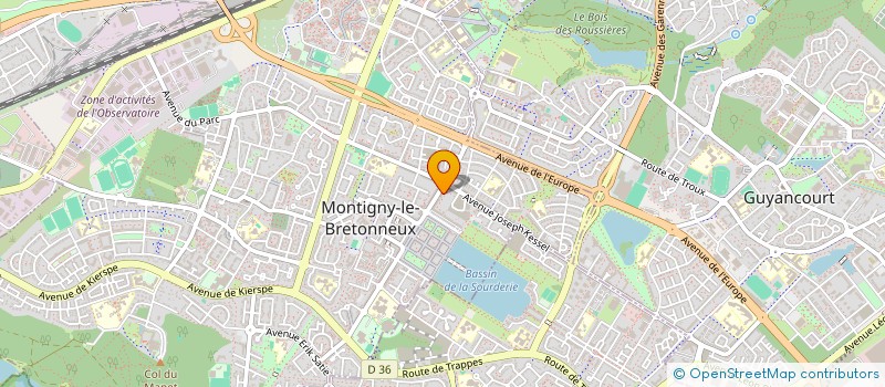 localisation de l'entreprise GINEZIA à MONTIGNY-LE-BRETONNEUX