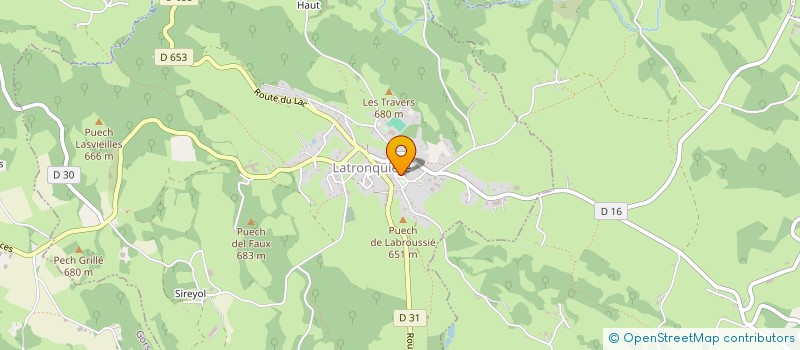 localisation de l'entreprise GINFIZZ.PRO  LATRONQUIERE