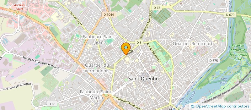localisation de l'entreprise GING à SAINT-QUENTIN