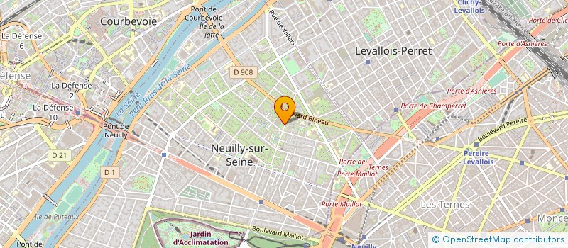 localisation de l'entreprise GINGA ALEGRIA à NEUILLY-SUR-SEINE