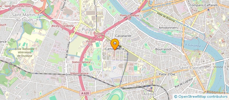 localisation de l'entreprise GINGA FOOD  TOULOUSE